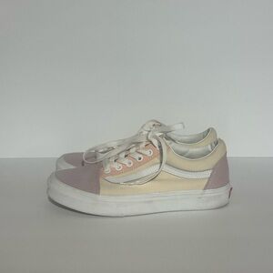 Vans Old Skool Lace up pastel color block sneakers Women’s size 7.5